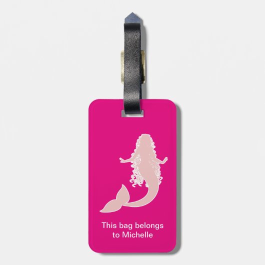 Cute Mermaid Bag Labels (Achterkant verticaal)