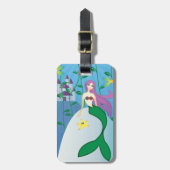 Cute Mermaid Bagagelabel (Voorkant verticaal)