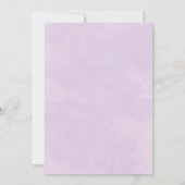 Cute Mermaid Birthday Invitation Kaart (Achterkant)