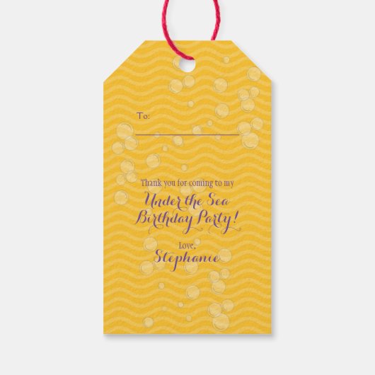 Cute Mermaid Cadeaulabel (Achterkant)