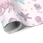 Cute Mermaid Cadeaupapier (Rol Hoek)