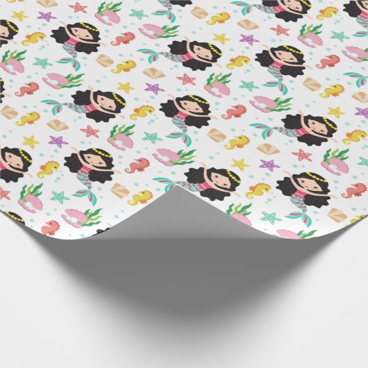 Cute Mermaid Cadeaupapier (Hoek)