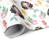 Cute Mermaid Cadeaupapier (Rol Hoek)