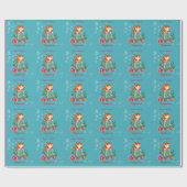 Cute Mermaid Cadeaupapier (Vlak)