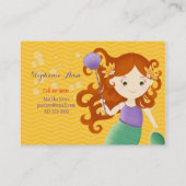 Cute Mermaid Contactkaartje (Achterkant)
