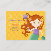 Cute Mermaid Contactkaartje (Achterkant)