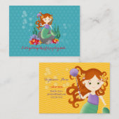 Cute Mermaid Contactkaartje (Voorkant / Achterkant)
