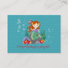 Cute Mermaid Contactkaartje