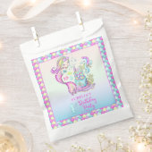 Cute Mermaid | Eerste verjaardag van Zee Girl Bedankzakje (Geknipt)