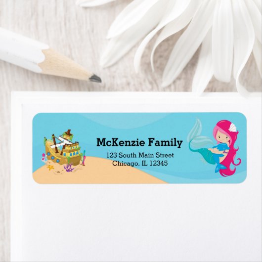 Cute Mermaid Etiket (Insitu)