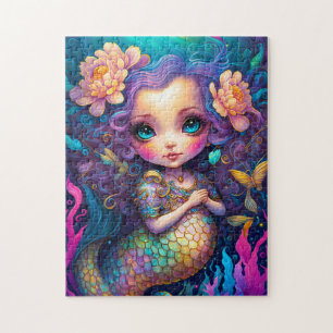 Cute Mermaid Fantasy Art Legpuzzel