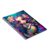 Cute Mermaid Fantasy Art Notitieboek (Rechterzijde)
