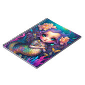 Cute Mermaid Fantasy Art Notitieboek (Linkerzijde)