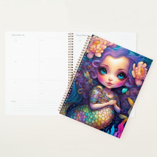 Cute Mermaid Fantasy Art Planner (Display)