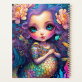Cute Mermaid Fantasy Art Planner (Achterkant)
