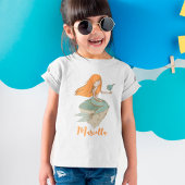 Cute Mermaid Girl Birthday T-shirt