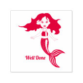 Cute Mermaid Goed Gereedgemaakte lerarenstempel Zelfinktende Stempel (Design)