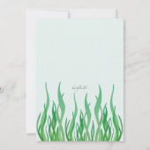 Cute Mermaid Invitation Kaart (Achterkant)