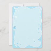 Cute Mermaid Invitation, onder het Zee van de verj Kaart (Achterkant)