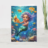 Cute Mermaid Kaart (Voorkant)
