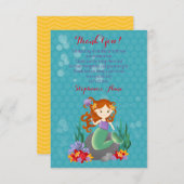 Cute Mermaid Kaart (Voorkant / Achterkant)