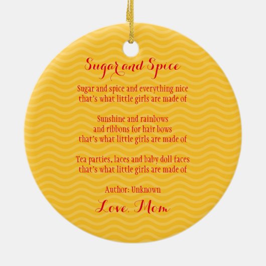 Cute Mermaid Keramisch Ornament (Achterkant)