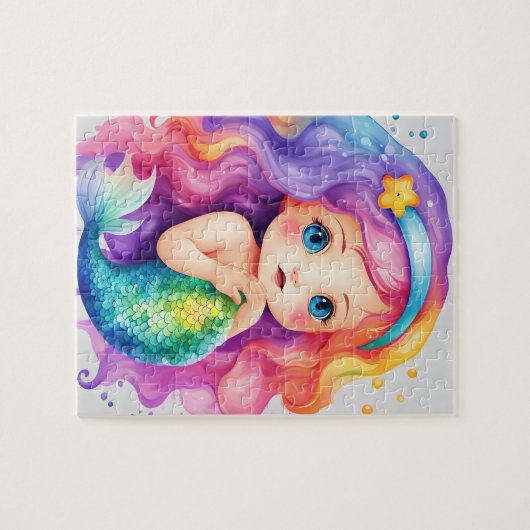Cute Mermaid Legpuzzel (Horizontaal)