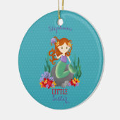 Cute Mermaid Little Sister Keramisch Ornament (Links)