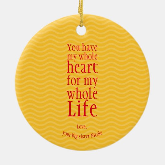 Cute Mermaid Little Sister Keramisch Ornament (Achterkant)