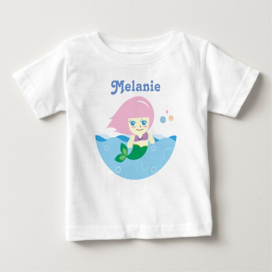 Cute Mermaid met Roze Hair, gepersonaliseerd (Voorkant)