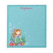 Cute Mermaid Notitieblok (Voorkant)