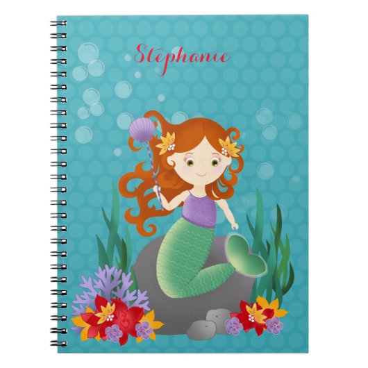 Cute Mermaid Notitieboek (Voorkant)