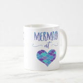 Cute Mermaid op de Mok Heart Coffee (Voorkant rechts)