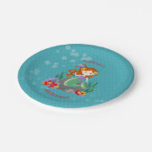 Cute Mermaid Papieren Bordje (Gekanteld)
