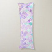 Cute Mermaid Pastel Paars, Body Pillow Lichaamskussen (Voorkant Verticaal)