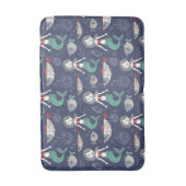 Cute Mermaid Pattern badmatten (Voorkant Verticaal)