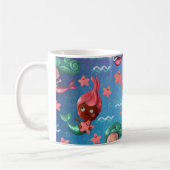Cute Mermaid Pattern Koffiemok (Links)