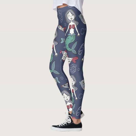 Cute Mermaid Pattern-leggings Leggings (Links)