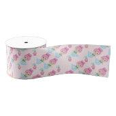 Cute Mermaid Pattern Ribbon Grosgrain Lint (Spoel)