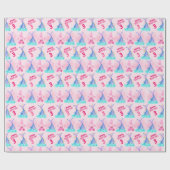 Cute Mermaid Personalized Birthday Cadeaupapier (Vlak)