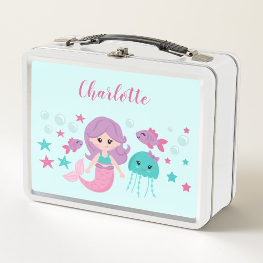 Cute Mermaid Personalized Girl (Voorkant)