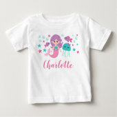 Cute Mermaid Personalized Girl (Voorkant)