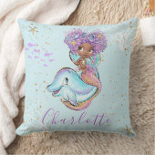 Cute Mermaid Personalized Girl Baby Kussen (Deken)