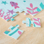 Cute Mermaid Personalized Kinderen Legpuzzel (Zijkant)