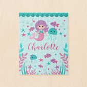 Cute Mermaid Personalized Kinderen Legpuzzel