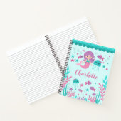 Cute Mermaid Personalized Notitieboek (Binnen)