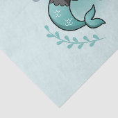 Cute Mermaid Princess Dog Cartoon Illustration Tissuepapier (Detail)