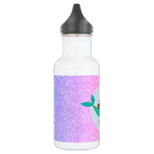 Cute Mermaid Rainbow Glitter Personalized Waterfles (Links)