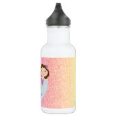 Cute Mermaid Rainbow Glitter Personalized Waterfles (Rechts)