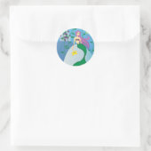 Cute Mermaid Ronde Sticker (Tas)